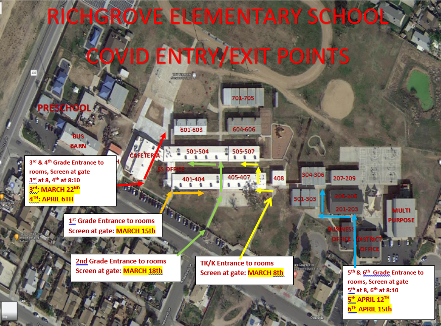 Image of campus entry points during COVID
