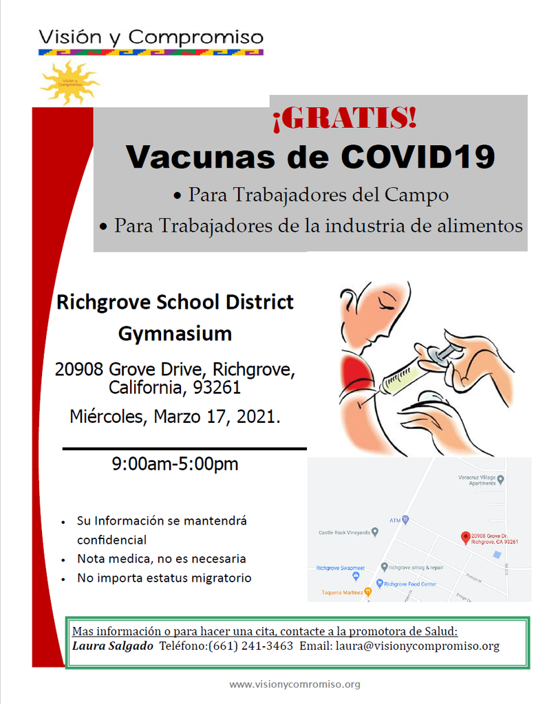 Flyer for COVID-19  Vaccine Clinic