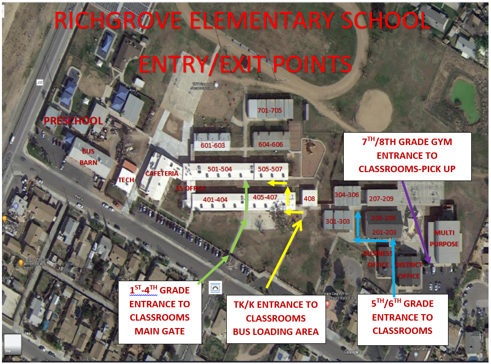 Image of campus entry points