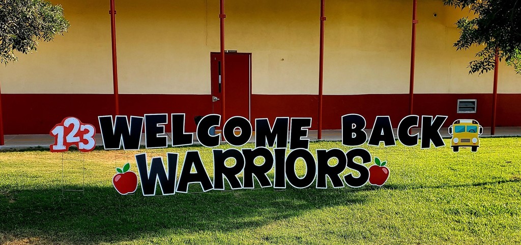 Welcome back sign
